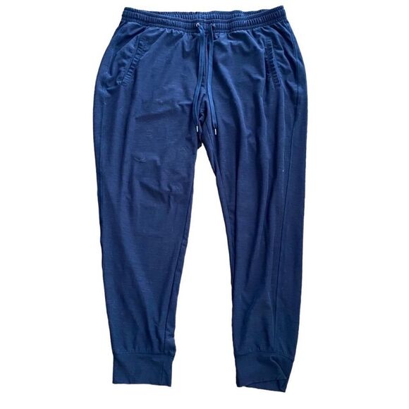 Old Navy Lounge Pants Navy Blue Large Drawstring Waist - Picture 1 of 3